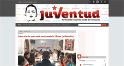 Desktop Screenshot of juventud.psuv.org.ve