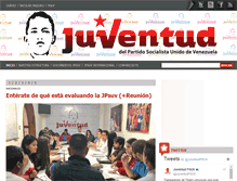 Tablet Screenshot of juventud.psuv.org.ve