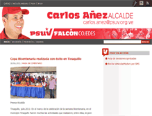 Tablet Screenshot of carlosanez.psuv.org.ve